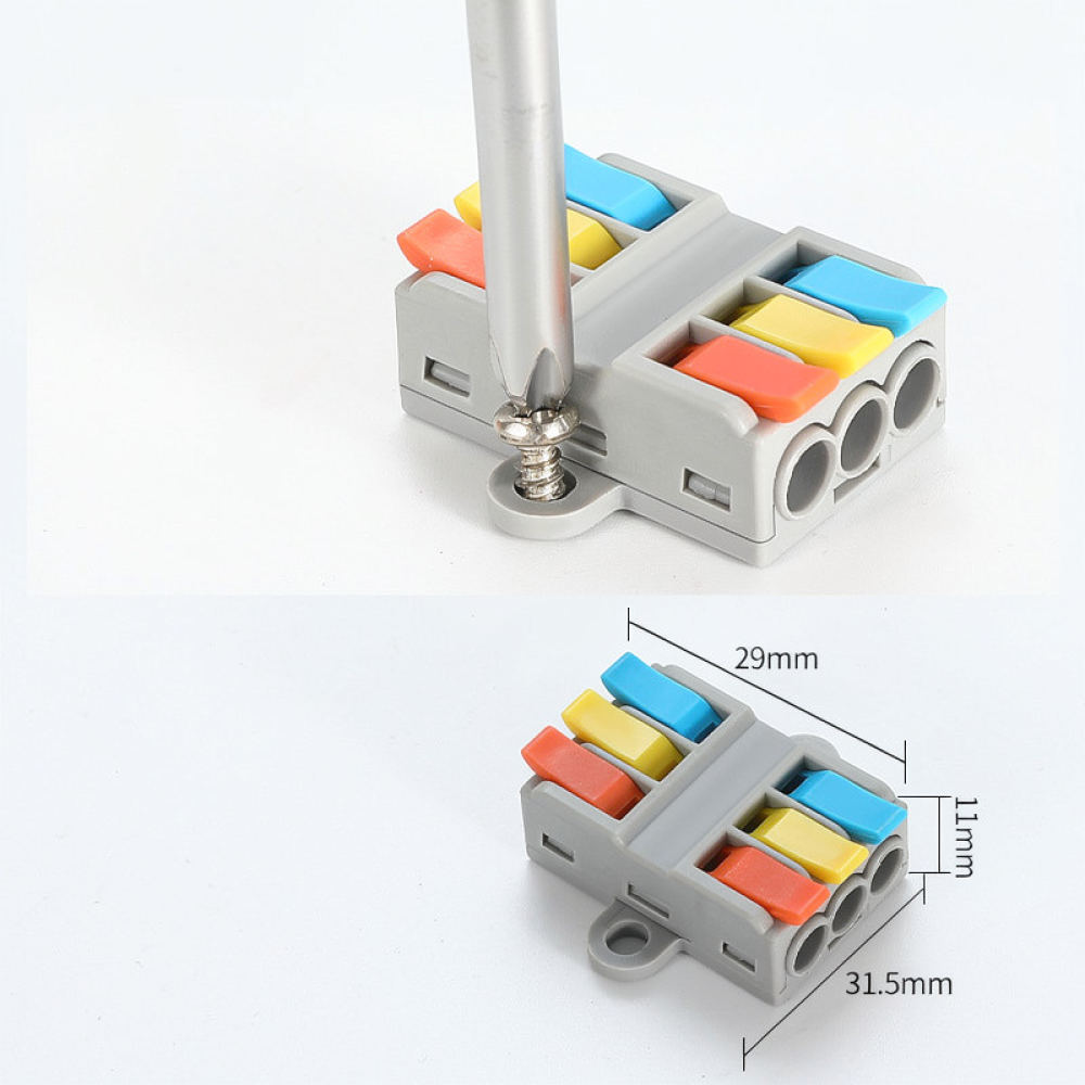 Circuit Snap Kit - บล็อกขั้วต่อสายไฟฟ้า ตัวเชื่อมสายไฟแบบเร็ว สองเข้าสองออก แบบกด สำหรับแผงวงจร