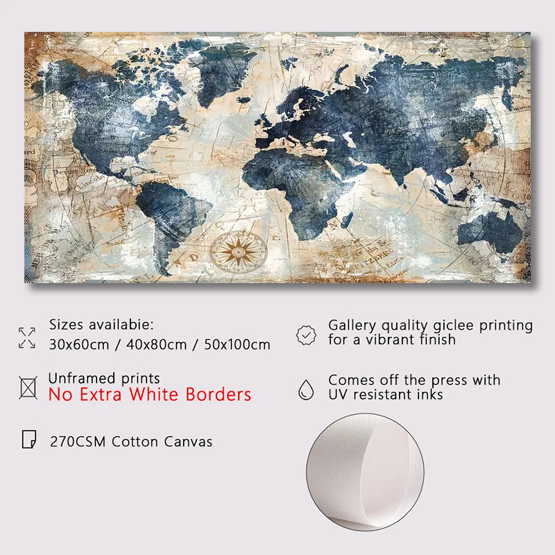 1 PC โปสเตอร์ผ้าใบ VINTAGE Art - Star Map Poster บทวิจารณ์และราคา